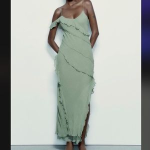 Long Ruffled Dress
